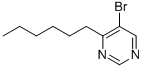 5-Bromo-4-hexylpyrimidine Structure,951884-38-1Structure