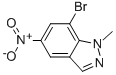 7-Bromo-1-methyl-5-nitro-1H-Indazole Structure,952183-39-0Structure