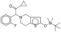 2-(2-((叔丁基二甲基甲硅烷基)氧基)-6,7-二氫噻吩并[3,2-c]吡啶-5(4H)-基)-1-環(huán)丙基-2-(2-氟苯基)乙酮結構式_952340-38-4結構式