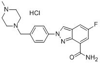 2H-Indazole-7-carboxamide, 5-fluoro-2-[4-[(4-methyl-1-piperazinyl)methyl]phenyl]-, hydrochloride Structure,952475-79-5Structure