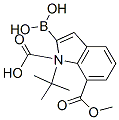 1H-Indole-1,7-dicarboxylic acid, 2-borono-, 1-(1,1-dimethylethyl) 7-methyl ester Structure,953411-05-7Structure