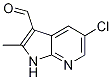 1H-pyrrolo[2,3-b]pyridine-3-carboxaldehyde, 5-chloro-2-methyl- Structure,954112-62-0Structure