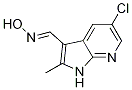 1H-pyrrolo[2,3-b]pyridine-3-carboxaldehyde, 5-chloro-2-methyl-, oxime Structure,954112-72-2Structure