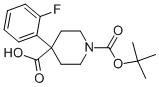 1-(Tert-butoxycarbonyl)-4-(2-fluorophenyl)piperidine-4-carboxylic acid Structure,954125-26-9Structure