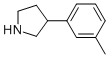 3-(3-Methylphenyl)pyrrolidine Structure,954220-64-5Structure