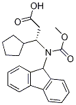 (S)-3-環(huán)戊基-3-(9H-芴-9-基甲氧基羰基氨基)-丙酸結構式_954225-72-0結構式