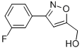 [3-(3-Fluorophenyl)isoxazol-5-yl]methanol Structure,954240-02-9Structure