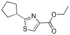 2-環(huán)戊基噻唑-4-羧酸乙酯結(jié)構(gòu)式_955399-74-3結(jié)構(gòu)式