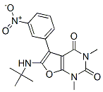6-[(1,1-二甲基乙基)氨基]-1,3-二甲基-5-(3-硝基苯基)-呋喃并[2,3-d]嘧啶-2,4(1h,3h)-二酮結(jié)構(gòu)式_955428-70-3結(jié)構(gòu)式