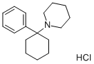 Phencyclidine hydrochloride Structure,956-90-1Structure