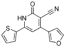 4-(呋喃-3-基)-2-氧代-6-(噻吩-2-基)-1,2-二氫吡啶-3-甲腈結(jié)構(gòu)式_956117-78-5結(jié)構(gòu)式