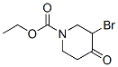 3-Bromo-4-oxo-piperidine-1-carboxylic acid ethyl ester Structure,95629-02-0Structure