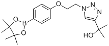 4-(2-(4-Hydroxyisopropyl-1,2,3-triazol-1-yl)ethoxy)phenylboronic acid pinacol ester Structure,957035-00-6Structure