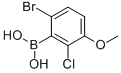 6-Bromo-2-chloro-3-methoxyphenylboronic acid Structure,957062-55-4Structure