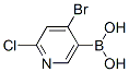 4-Bromo-2-chloropyridine-5-boronic acid Structure,957062-85-0Structure