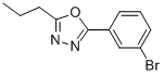 2-(3-Bromophenyl)-5-propyl-1,3,4-oxadiazole Structure,957065-95-1Structure