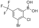 3-Bromo-2-chloro-5-(trifluoromethyl)phenylboronic acid Structure,957120-85-3Structure