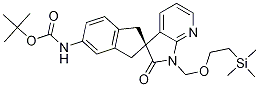 (R)-tert-butyl 2-oxo-1-((2-(trimethylsilyl)ethoxy)methyl)-1,1,2,3-tetrahydrospiro[indene-2,3-pyrrolo[2,3-b]pyridine]-5-ylcarbamate Structure,957121-34-5Structure