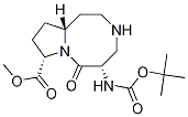 (5S,8S,10aR)-甲基 5-(叔丁氧基羰基氨基)-6-氧代十氫吡咯并[1,2-a][1,5]二吖辛因-8-羧酸結構式_957135-12-5結構式