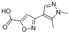 3-(1,5-Dimethyl-1H-pyrazol-4-yl)isoxazole-5-carboxylic acid Structure,957484-18-3Structure