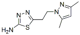 5-[2-(3,5-Dimethyl-1H-pyrazol-1-yl)ethyl]-1,3,4-thiadiazol-2-amine Structure,957484-31-0Structure