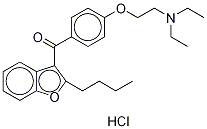 Dideiodo amiodarone hydrochloride Structure,95820-13-6Structure