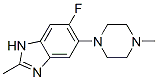 1H-benzimidazole, 6-fluoro-2-methyl-5-(4-methyl-1-piperazinyl)- Structure,959091-42-0Structure