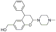 2H-1-benzopyran-6-methanol, 3,4-dihydro-2-(4-methyl-1-piperazinyl)-4-phenyl- Structure,959624-43-2Structure