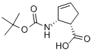 Cis-2-tert-butoxycarbonylaminocyclopent-3-ene-1-carboxylic acid Structure,959746-05-5Structure