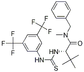 (2S)-2-[[[[3,5-雙(三氟甲基)苯基]氨基]硫氧代甲基]氨基]- n-3,3-三甲基-n-(苯基甲基)丁酰胺結(jié)構(gòu)式_959979-30-7結(jié)構(gòu)式