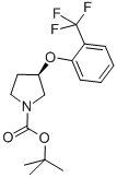 (R)-tert-butyl 3-(2-(trifluoromethyl)phenoxy)pyrrolidine-1-carboxylate Structure,960491-88-7Structure