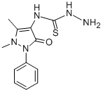 N-(1,5-dimethyl-3-oxo-2-phenyl-2,3-dihydro-1h-pyrazol-4-yl)hydrazinecarbothioamide Structure,96447-49-3Structure