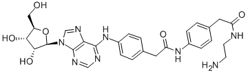 N6-[4-[[[4-[[[(2-aminoethyl)amino]carbonyl]methyl]-anilino]carbonyl]methyl]phenyl]adenosine hydrate Structure,96760-69-9Structure