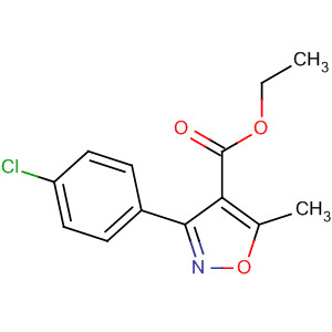 3-(4-Chlorophenyl)-5-methyl-4-isoxazolecarboxylic acid ethyl ester Structure,97026-71-6Structure