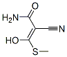 2-Propenamide, 2-cyano-3-hydroxy-3-(methylthio)- Structure,97242-60-9Structure