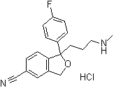 1-(3-Methylaminopropyl)-1-(4-fluorophenyl)-1,3-dihydroisobenzofuran-5-carbonitrile Structure,97743-99-2Structure