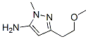 1H-pyrazol-5-amine, 3-(2-methoxyethyl)-1-methyl- Structure,97820-74-1Structure