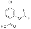 Benzoic acid, 4-chloro-2-(difluoromethoxy)- Structure,97914-60-8Structure