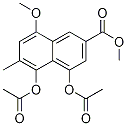 4,5-Bis(acetyloxy)-8-methoxy-6-methyl-2-naphthalenecarboxylic acid methyl ester Structure,97944-86-0Structure