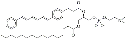 1-Palmitoyl-2-((2-(4-(6-phenyl-1,3,4-hexatrienyl)phenyl)ethyl)carbonyl)-3-phosphatidylcholine Structure,98014-38-1Structure