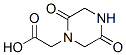 1-Piperazineaceticacid,2,5-dioxo-(6ci,9ci) Structure,98135-15-0Structure