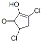 2-Cyclopenten-1-one, 3,5-dichloro-2-hydroxy- Structure,98136-71-1Structure