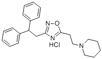 1-[2-[3-(2,2-dIphenylethyl)-1,2,4-oxadiazol-5-yl]ethyl]piperidine, monohydrochloride Structure,982-43-4Structure