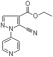 5-Cyano-1-(4-pyridinyl)-1h-pyrazole-4-carboxylic acid ethyl ester Structure,98476-15-4Structure