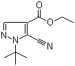 Ethyl 5-cyano-1-(1,1-dimethylethyl)-1h-pyrazole-4-carboxylate Structure,98477-12-4Structure