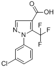 1-(3-Chlorophenyl)-5-(trifluoromethyl)-1h-pyrazole-4-carboxylic acid Structure,98534-82-8Structure