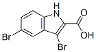 3,5-Dibromo-1H-indole-2-carboxylic acid Structure,98591-49-2Structure