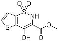 Methyl 4-hydroxy-2H-thieno[2,3-e][1,2]thiazine-3-carboxylate 1,1-dioxide Structure,98827-44-2Structure