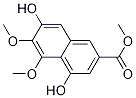 4,7-Dihydroxy-5,6-dimethoxy-2-naphthalenecarboxylic acid methyl ester Structure,98941-60-7Structure