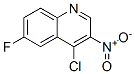 4-Chloro-6-fluoro-3-nitro-quinoline Structure,99010-07-8Structure